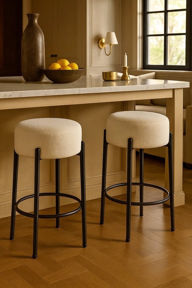 Set of Sherpa counter stools - Brand new in box (Retails: $192 w