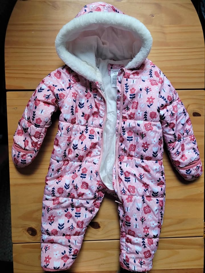 12 months girl snowsuit