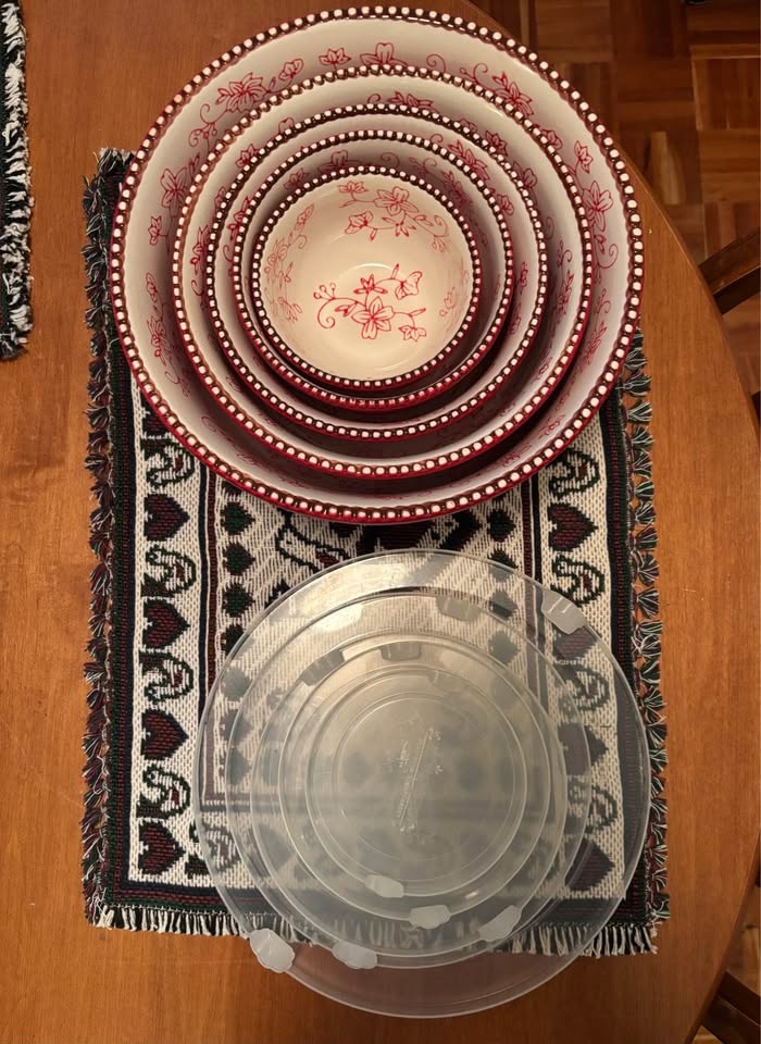 Temp-tations “Floral Lace” 5-Piece Nesting Bowl Set - photo 4