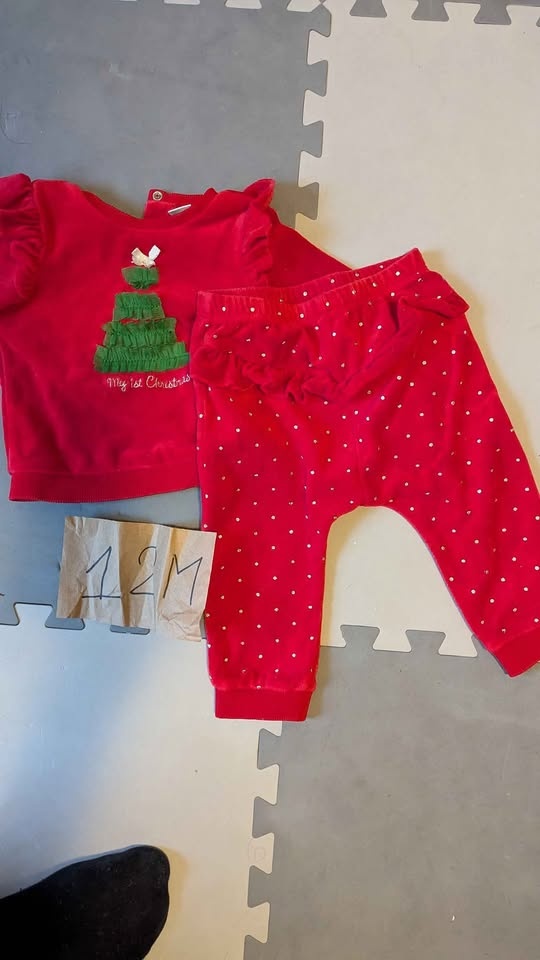 12M baby girl Christmas pyjamas