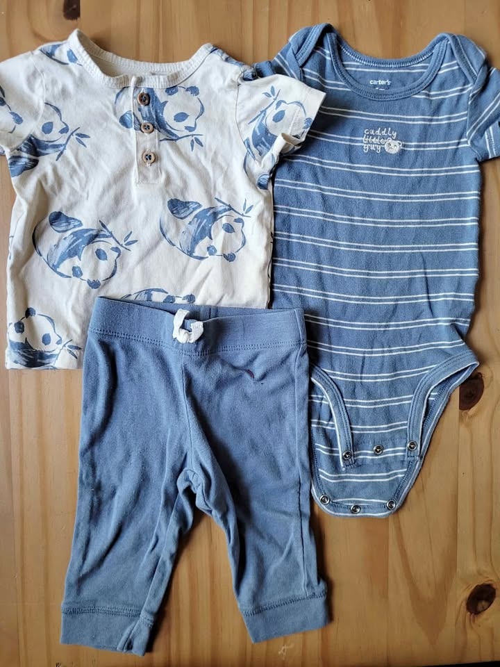 6 months baby 3-piece set neutral gender