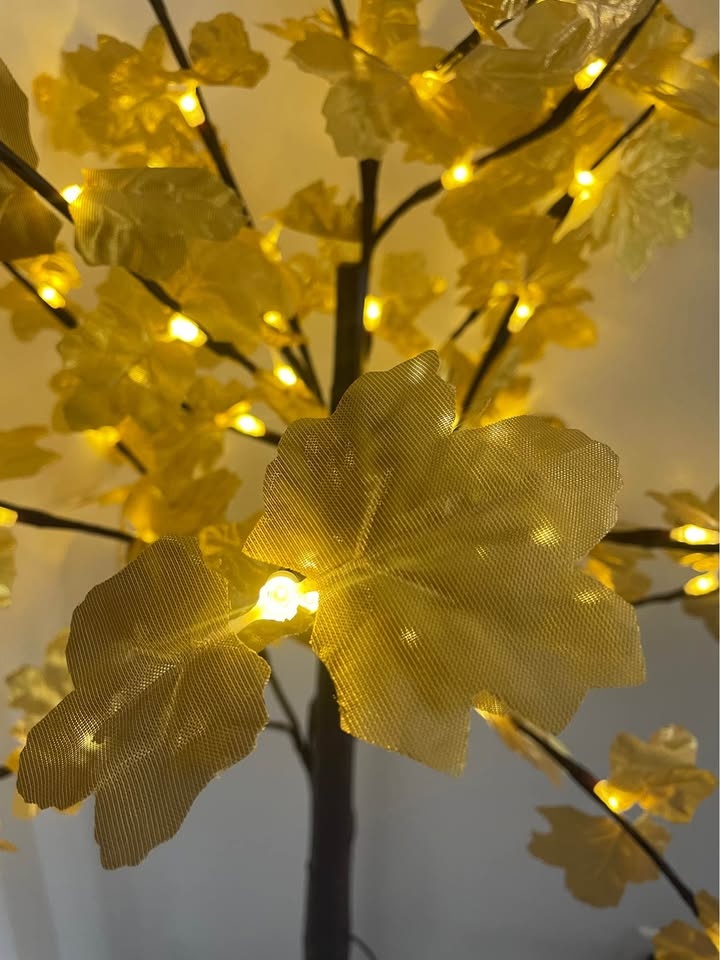 Golden maple leaf led tree for decoration - photo 4