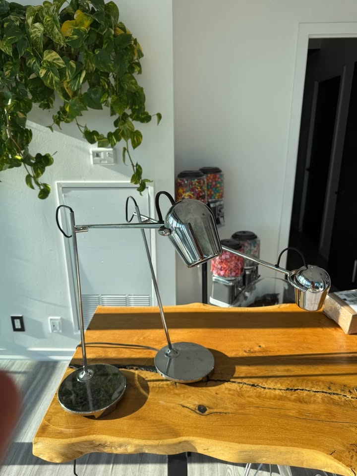 (SET OF 2) Adjustable CB2 Modern Lamps ($260 in store) - photo 4