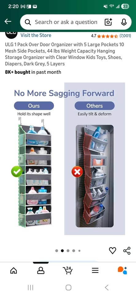 Over door closet organizer - photo 3