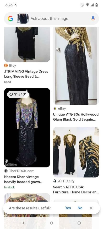Naeem Khan beaded gown vintage Riazee - photo 4