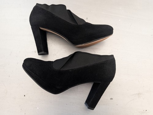 Clarks Women’s Shoes Black Suede Kendra Heels Pump Size 6.5 M - photo 3