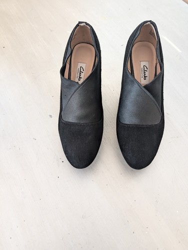 Clarks Women’s Shoes Black Suede Kendra Heels Pump Size 6.5 M - photo 5
