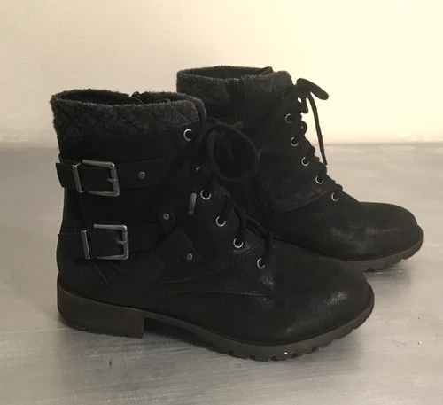 Crown Vintage Revival Biker Boots Sz 8 M
