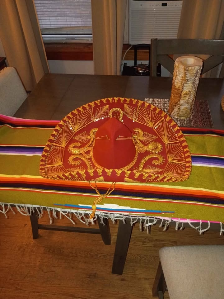 Antique Mexican sambrero ,Hecho Made in Mexico Sombrero - photo 3