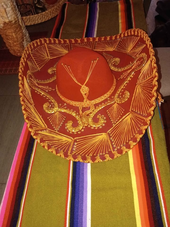 Antique Mexican sambrero ,Hecho Made in Mexico Sombrero - photo 4