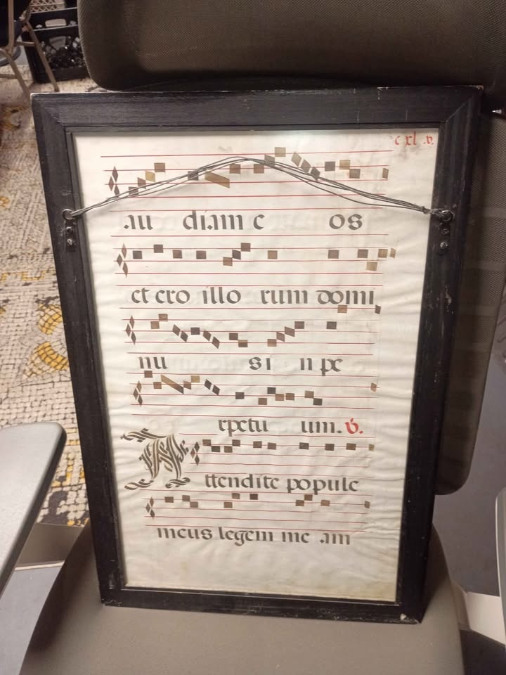Antique Manuscript On The Sheep Skin - photo 2
