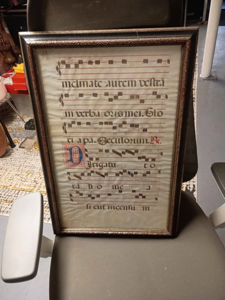Antique Manuscript On The Sheep Skin - photo 4