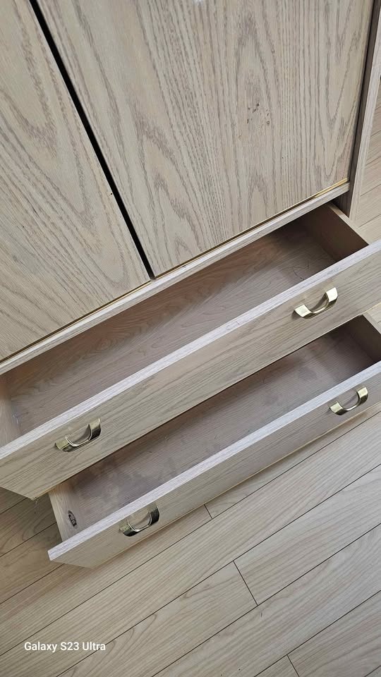 Sturdy Wooden Armoire – Light Wood Finish - photo 3