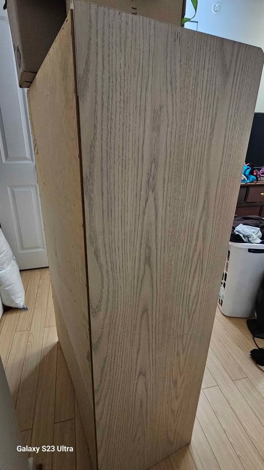 Sturdy Wooden Armoire – Light Wood Finish - photo 5