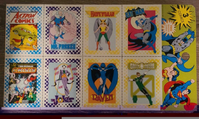 1987 DC Comics Uncut Card Sheets - photo 2