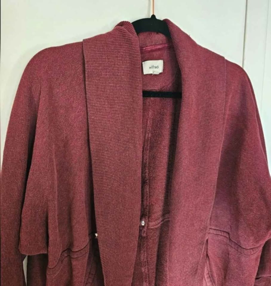 Size M Wilfred womens cardigan sweater Diderot burgundy dark red - photo 3