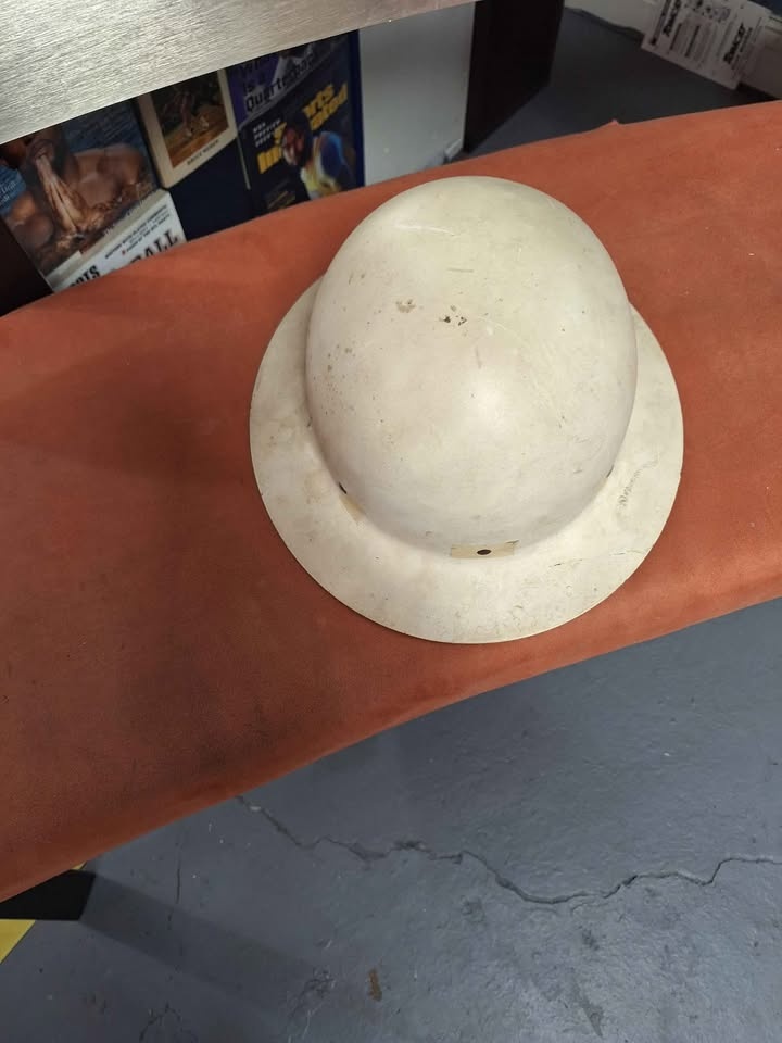 WWII O.C.D. OFFICE OF CIVIL DEFENSE METAL HELMET US GOV'T PROPER - photo 5