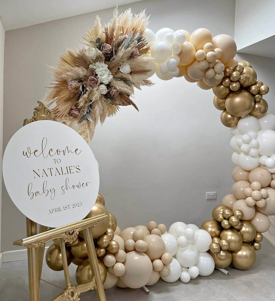 Baby shower decor | Gender reveal balloon decor | Baptism | Aqiq