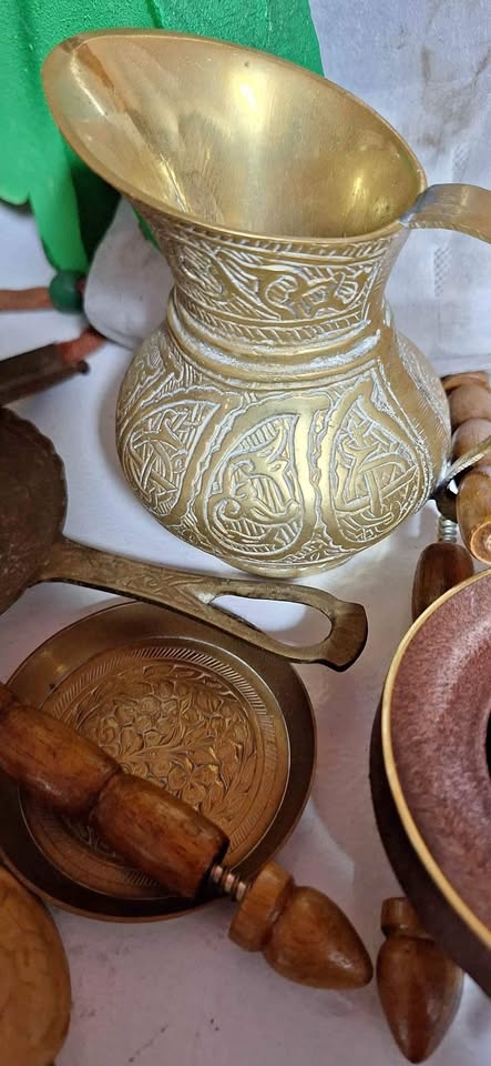 Greek , lebanon and other    copper art  pieces