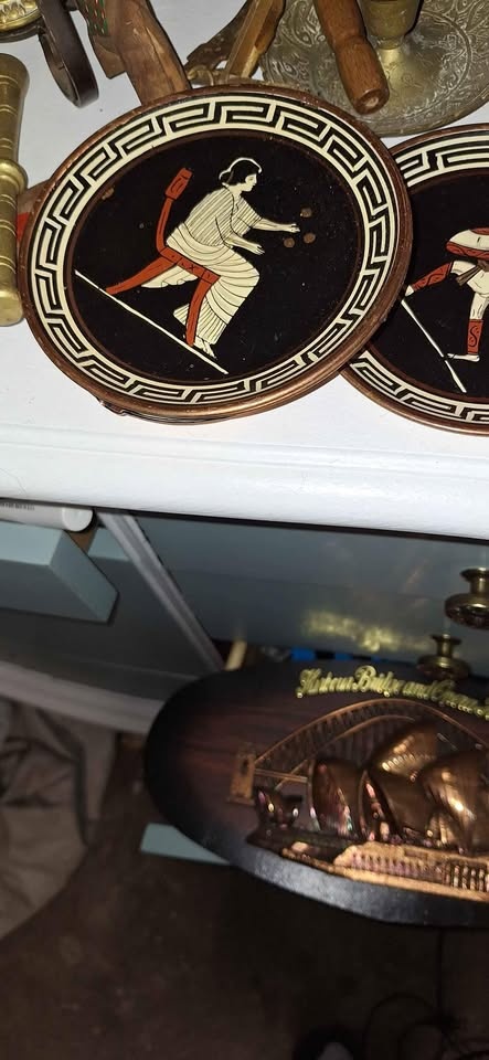 Greek , lebanon and other    copper art  pieces - photo 4