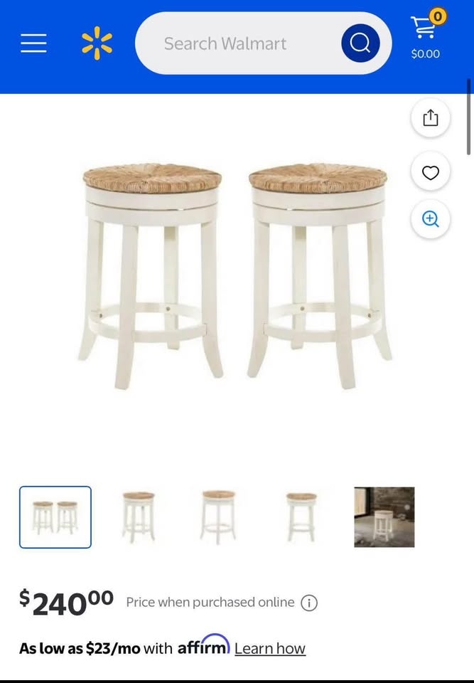 Set of Solid Wood Swivel Bar Stools / Counter Stools – Brand New - photo 2