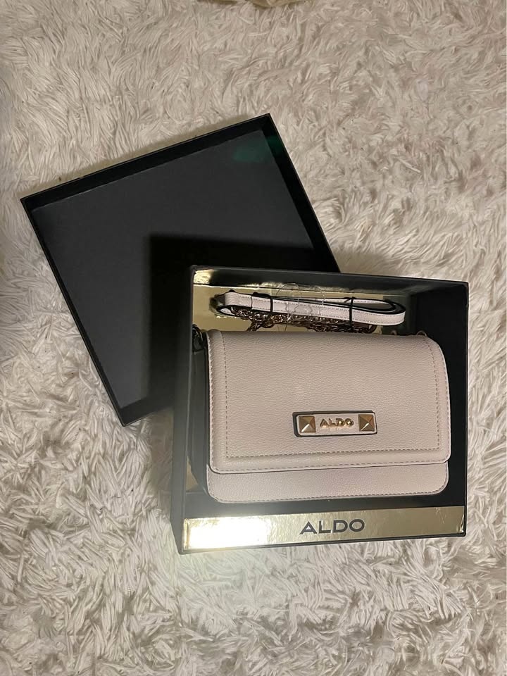 ALDO white mini crossbody bag