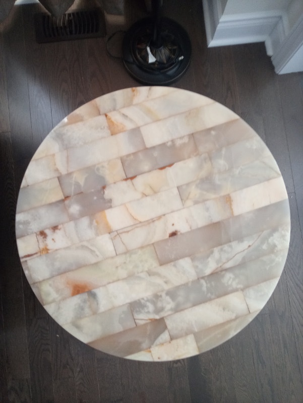 Vintage Italian Marble Side Table - photo 2