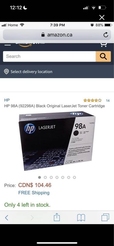 HP 98A Laserjet Toner Cartridges - photo 2