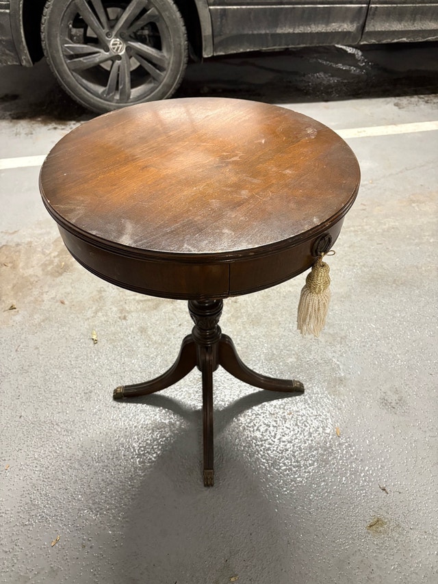 Vintage Side Table with Drawer