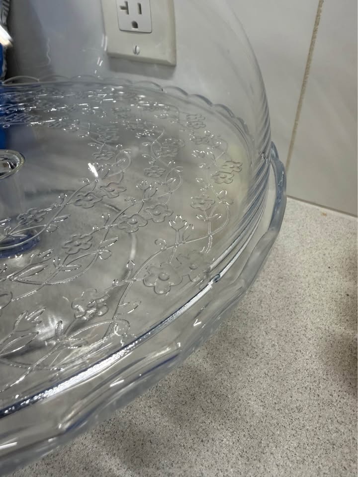 Glass cake stand - photo 5