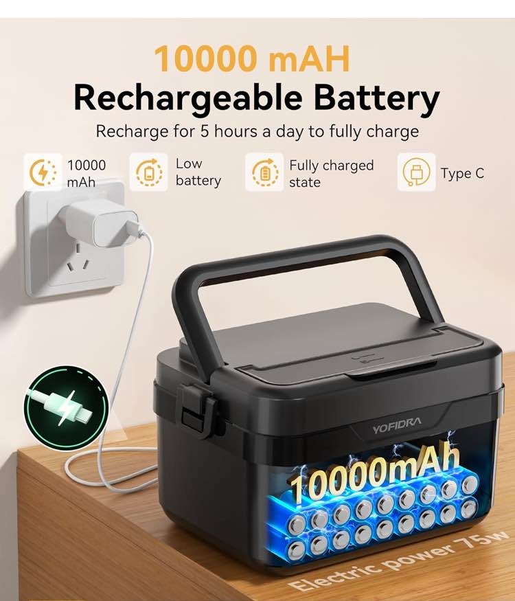 New Portable Cordless Electric Smart Lunch Box - photo 2