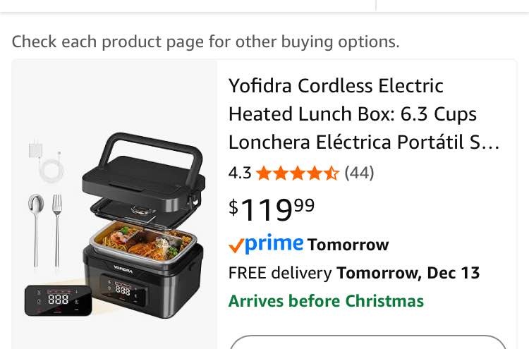 New Portable Cordless Electric Smart Lunch Box - photo 4