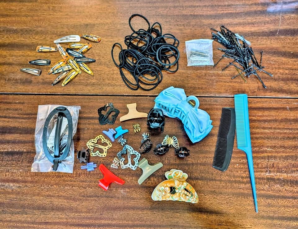 Hair Accessories Bundle - Clips, Ties, Combs & More!
