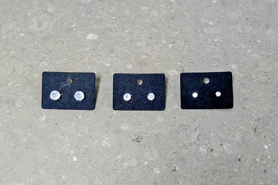 Sparkly Stud Earrings - Cubic Zirconia - Multiple Sizes Availabl