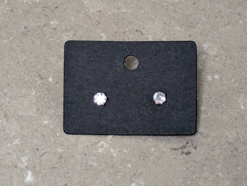 Sparkly Stud Earrings - Cubic Zirconia - Multiple Sizes Availabl - photo 4