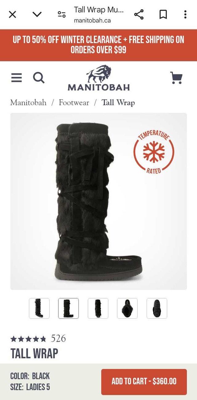 Brand New Manitobah Mukluks Size 6 - photo 3