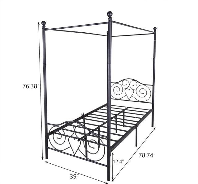 Twin Canopy Bed Frame - photo 2