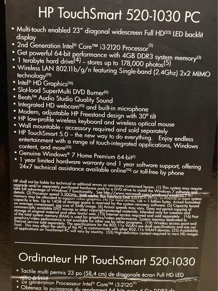 HP Touch Screen Brand New Desktop with windows 10pro - photo 4