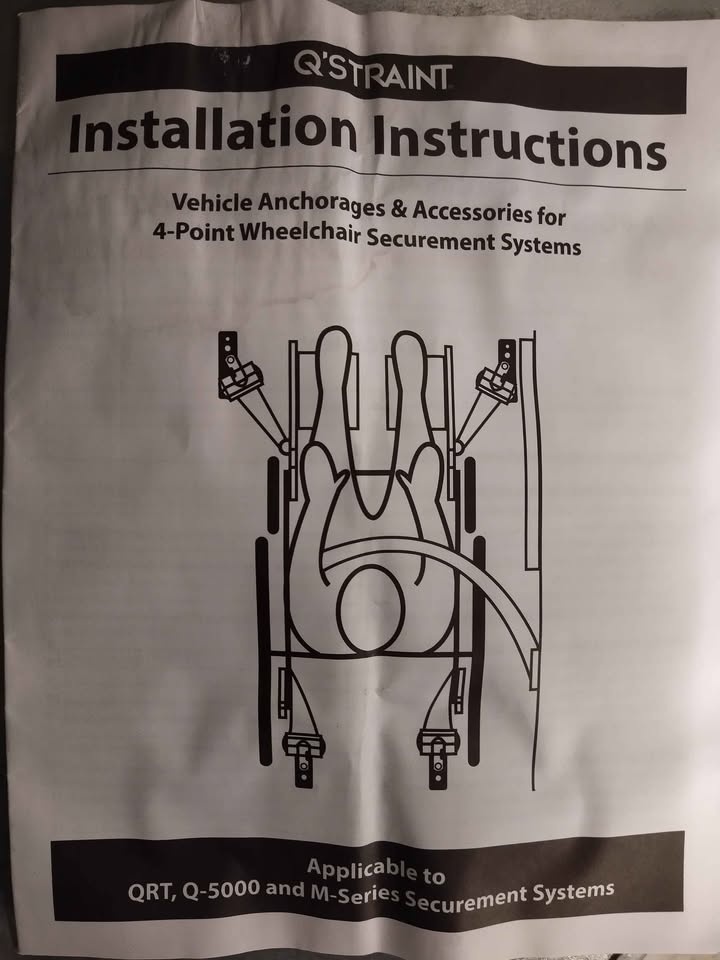 Q straint M series manual wheelchair straps (4)- Never used - photo 3