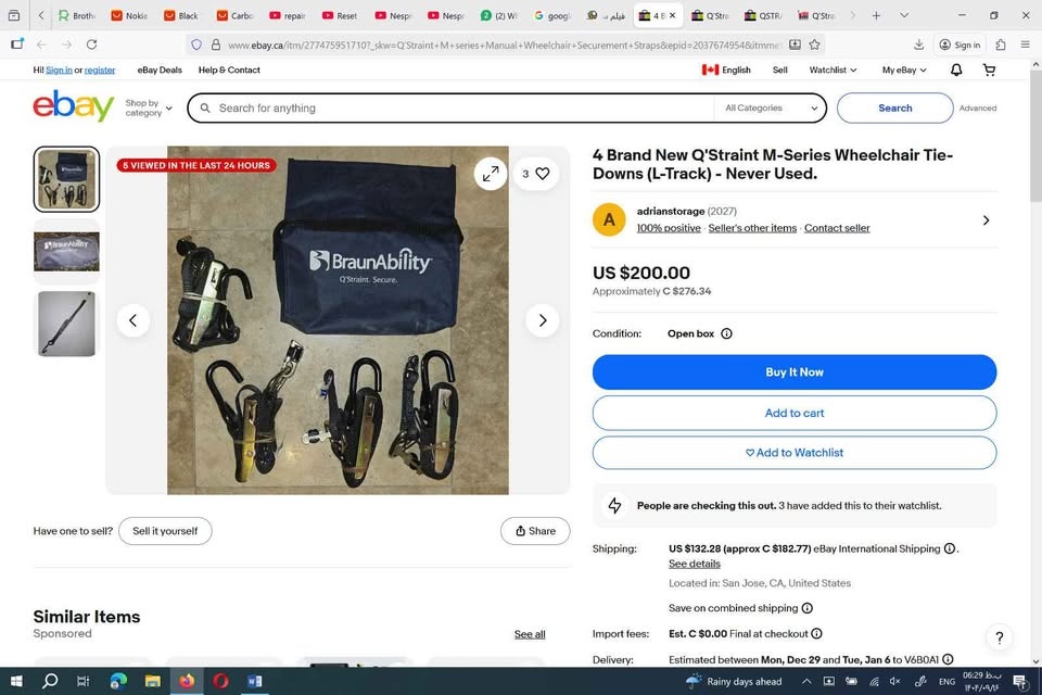 Q straint M series manual wheelchair straps (4)- Never used - photo 5