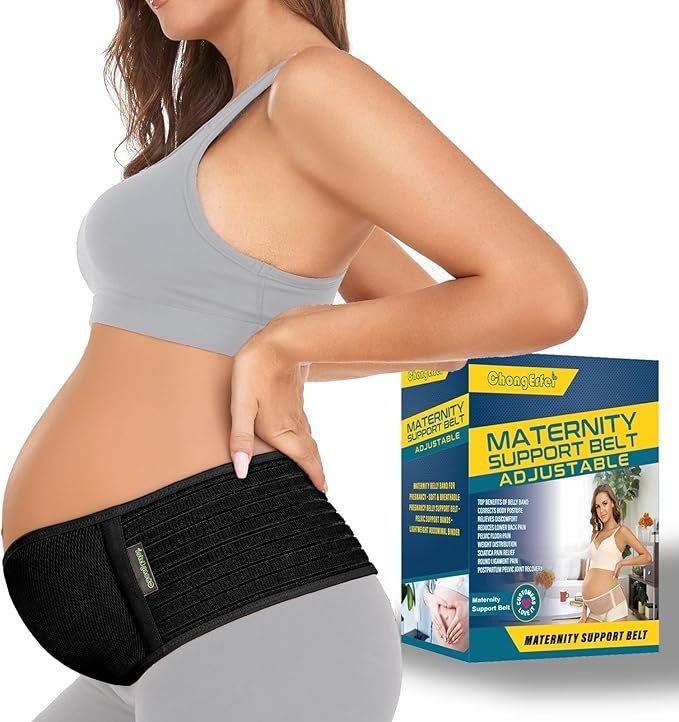 ChongErfei Pregnancy Belly Band - One Size - Black - photo 3