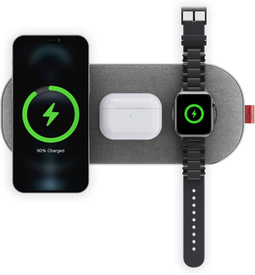 30W Qi-Certified 3 in 1 Wireless Charging Pad - photo 2