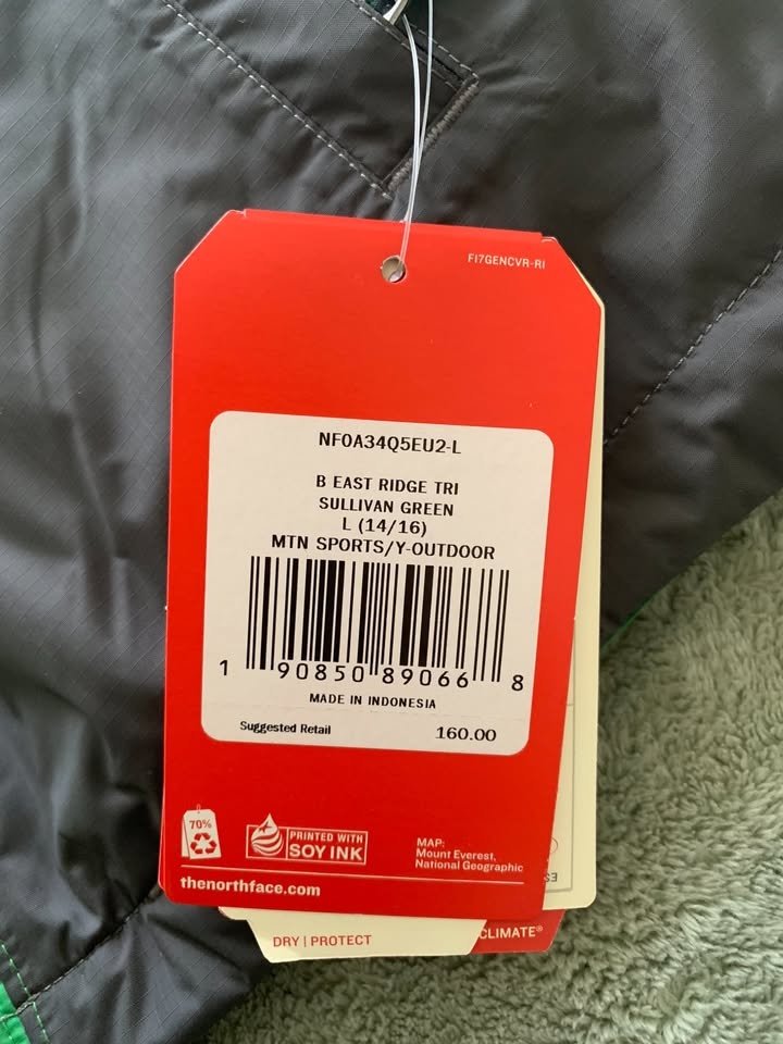 Northface East Ridge Triclimate Jacket for Boys - New - photo 3