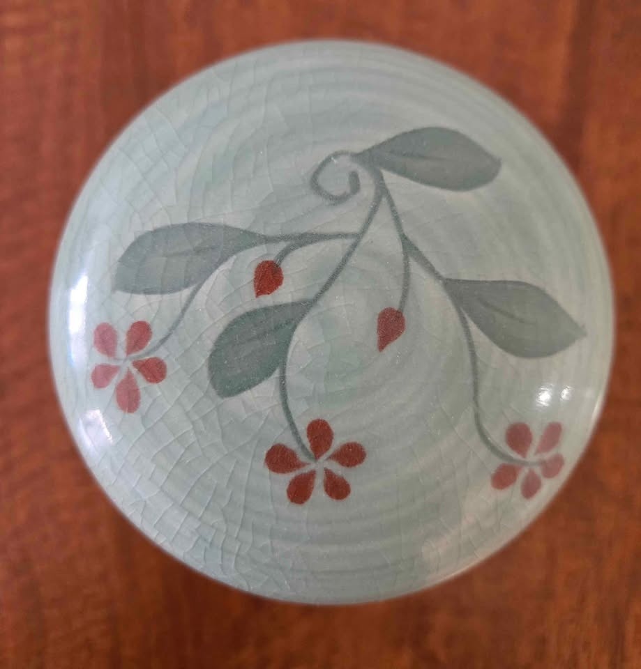Korean ceramic tea infuser with match saucer - photo 3