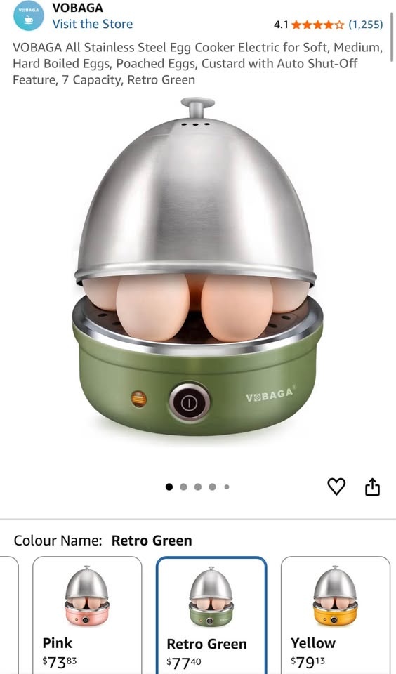 Electric stainless steel egg cooker - photo 3