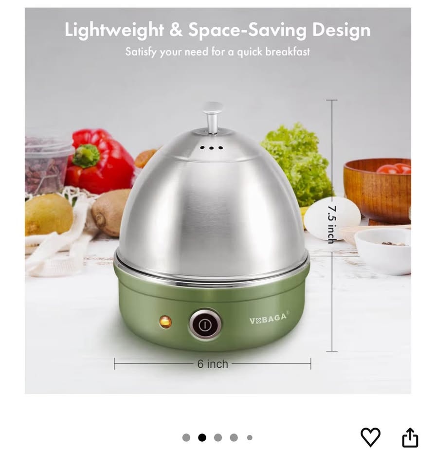 Electric stainless steel egg cooker - photo 4