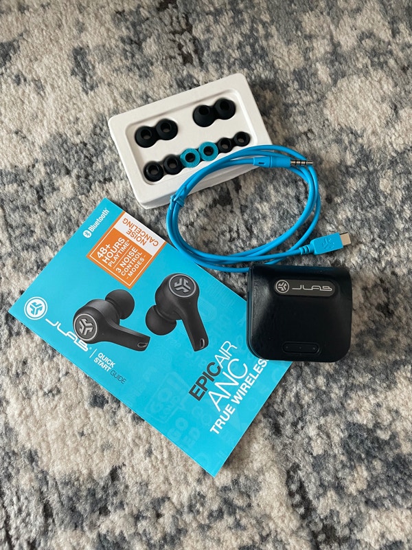 JLab Audio Epic Air ANC True Wireless In Ear Earbuds