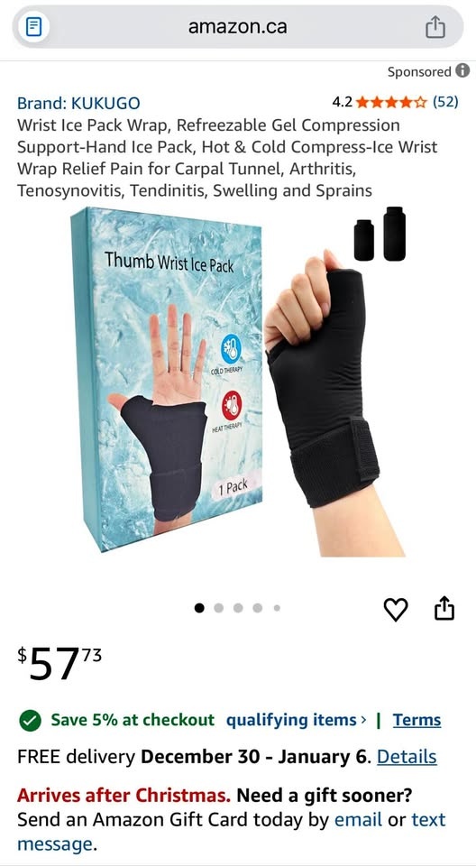Brand new Trumb Wrist ice pack