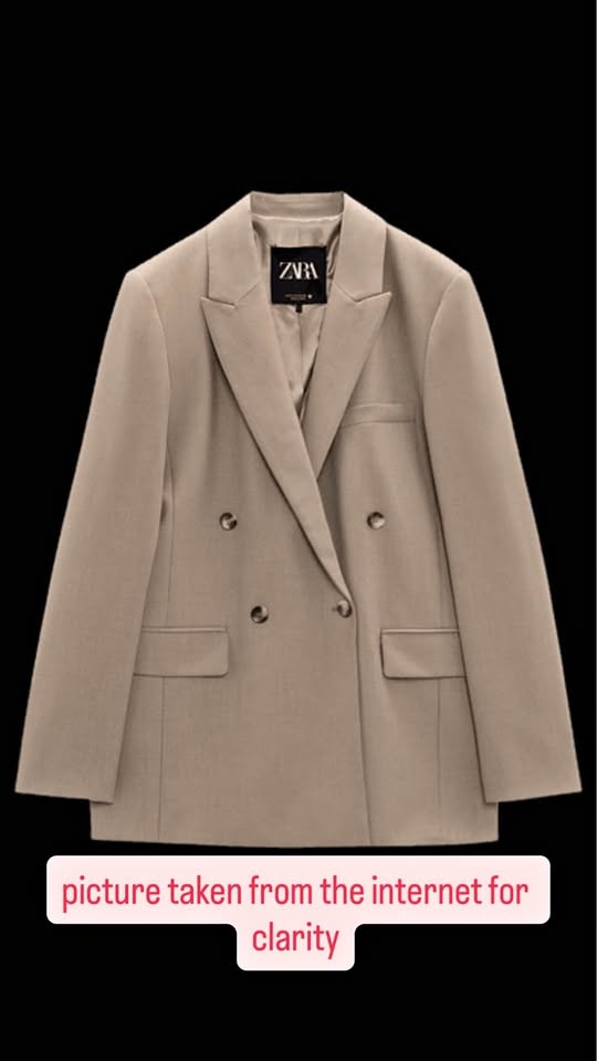 ZARA Basic Blazer - XS - Taupe/Brown - Like New