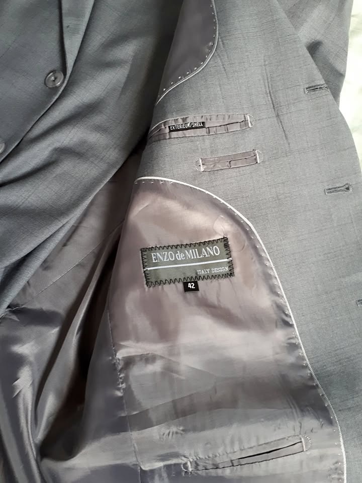 Enzo Di Milano - Mens Grey suite (2 piece)